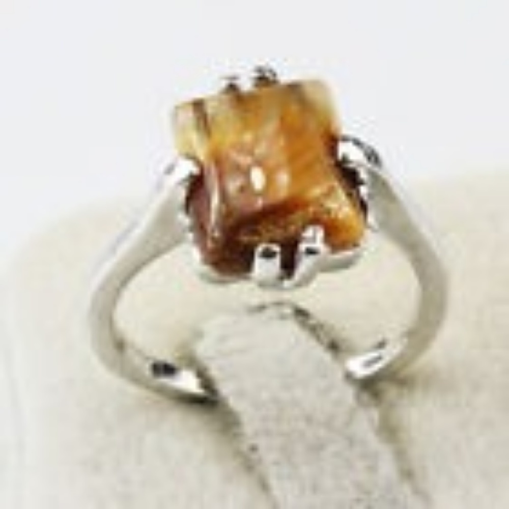 Tiger Eye Gemstone 925 Silver Ring